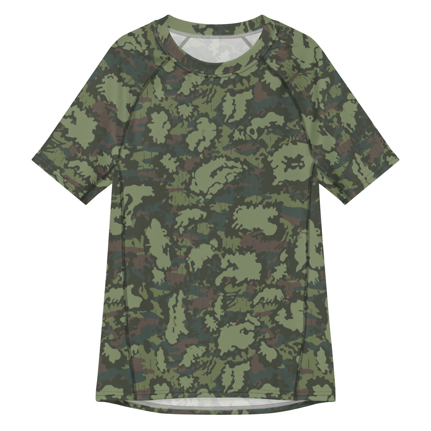 Russian KLMK Red Dawn Flora CAMO Mens Short-Sleeve Rash Guard - 2XS - Short-sleeve Guards