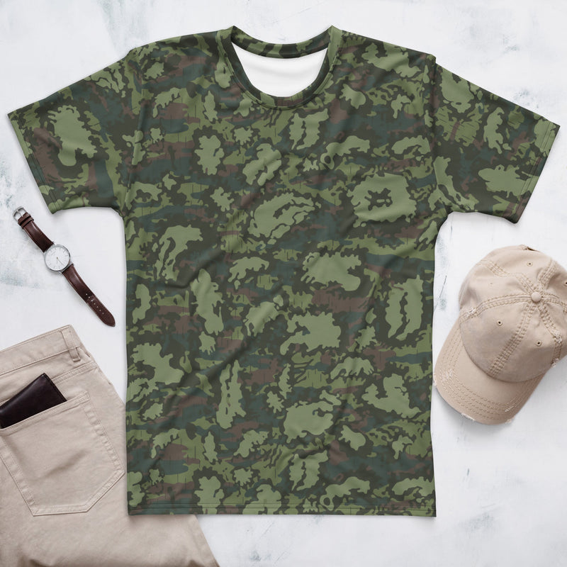 KLMK Red Dawn Woodland CAMO Mens T-Shirt - XS