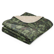 KLMK Red Dawn Woodland CAMO Sherpa Blanket