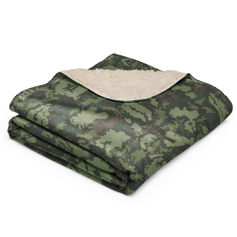 KLMK Red Dawn Woodland CAMO Sherpa Blanket