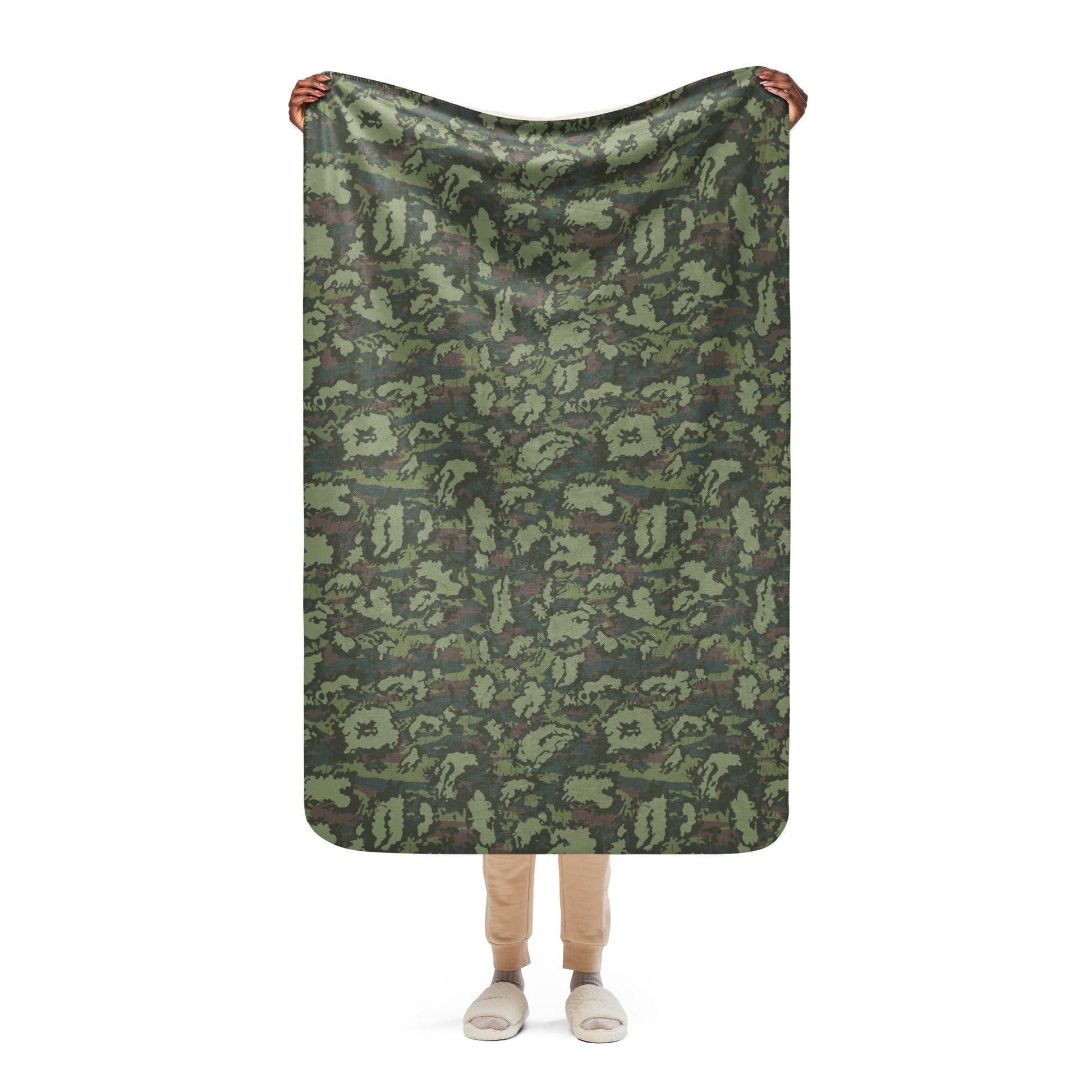 Russian KLMK Red Dawn Flora CAMO Sherpa blanket - 37″×57″ - Blanket