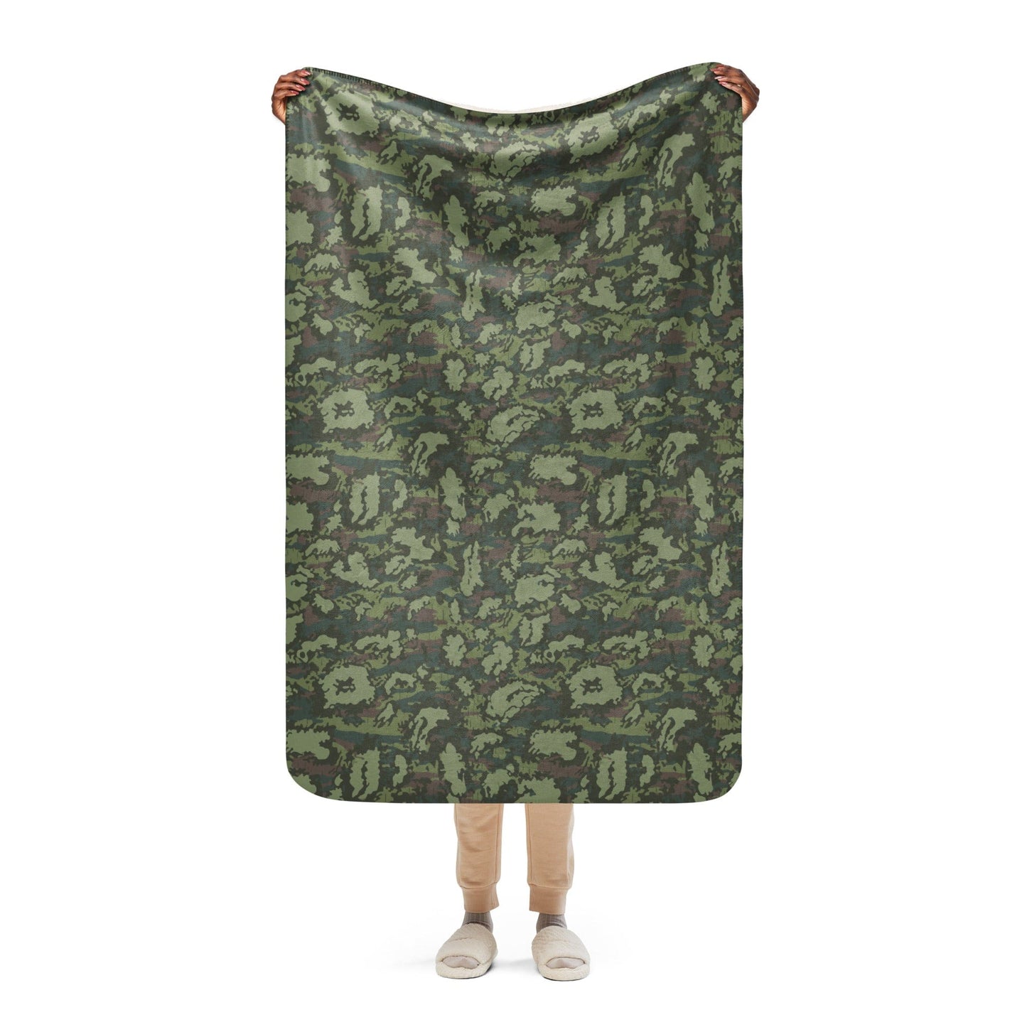 Russian KLMK Red Dawn Flora CAMO Sherpa blanket - 37″×57″ - Blankets