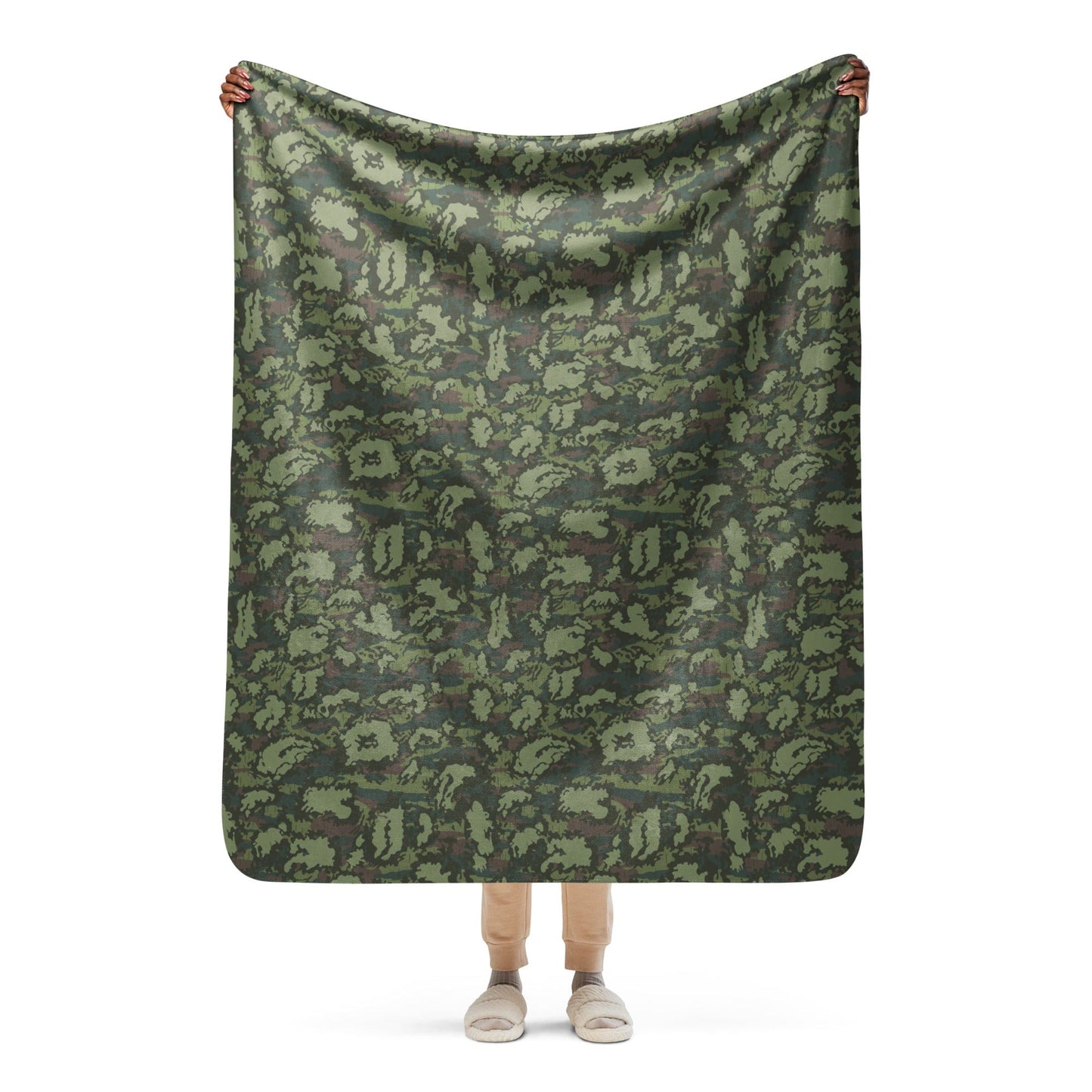 Russian KLMK Red Dawn Flora CAMO Sherpa blanket - 50″×60″ - Blankets