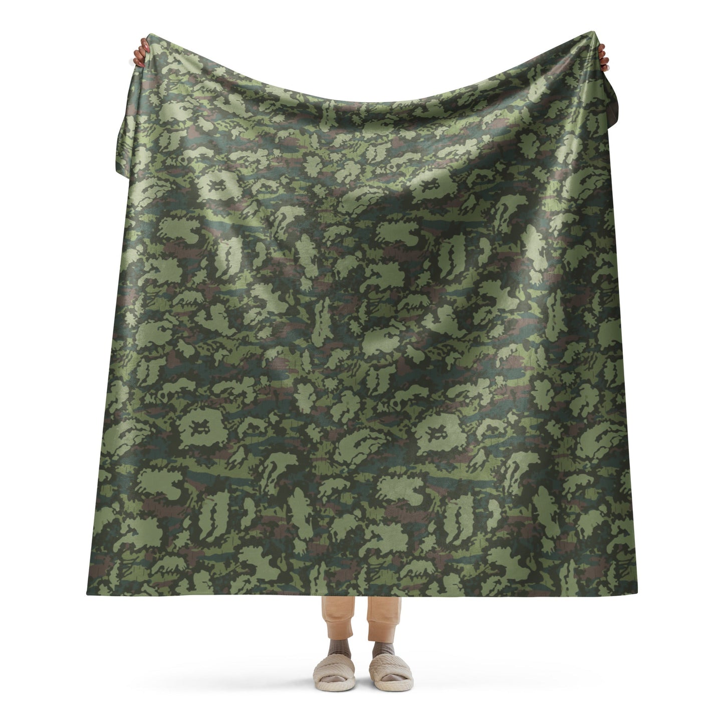 Russian KLMK Red Dawn Flora CAMO Sherpa blanket - 60″×80″ - Blanket
