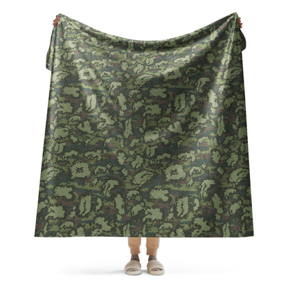Russian KLMK Red Dawn Flora CAMO Sherpa blanket - 60″×80″ - Blanket