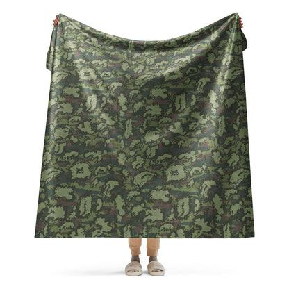 Russian KLMK Red Dawn Flora CAMO Sherpa blanket - 60″×80″ - Blankets