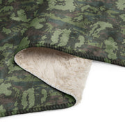 KLMK Red Dawn Woodland CAMO Sherpa Blanket