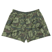 KLMK Red Dawn Woodland CAMO Unisex Athletic Shorts