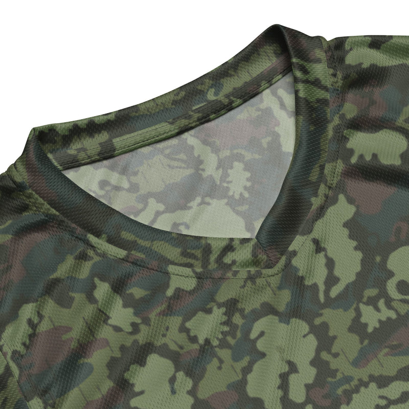 KLMK Red Dawn Woodland CAMO Unisex Basketball Jersey