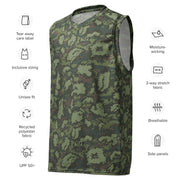 KLMK Red Dawn Woodland CAMO Unisex Basketball Jersey