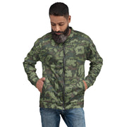 KLMK Red Dawn Woodland CAMO Unisex Bomber Jacket - XS