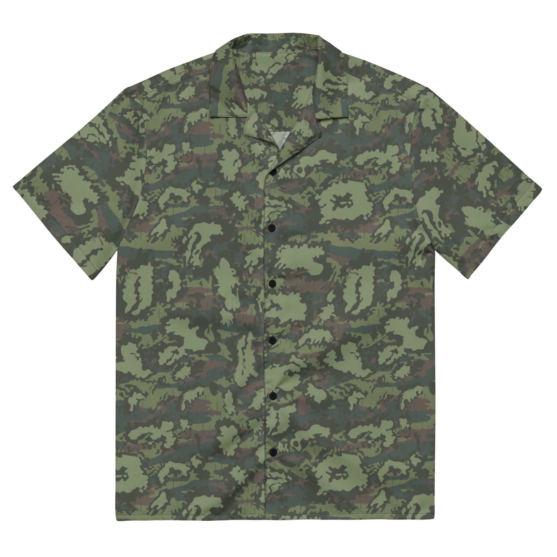 Russian KLMK Red Dawn Flora CAMO Unisex button shirt - 2XS - Button Shirts