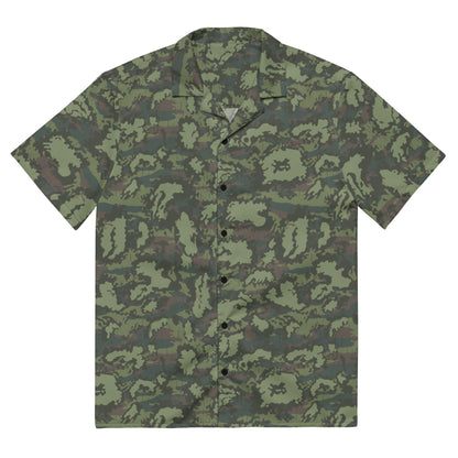 Russian KLMK Red Dawn Flora CAMO Unisex button shirt - 2XS - Button Shirts