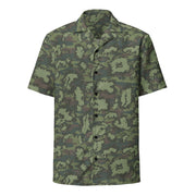 KLMK Red Dawn Woodland CAMO Unisex Short-Sleeve Button Shirt - Button-Up