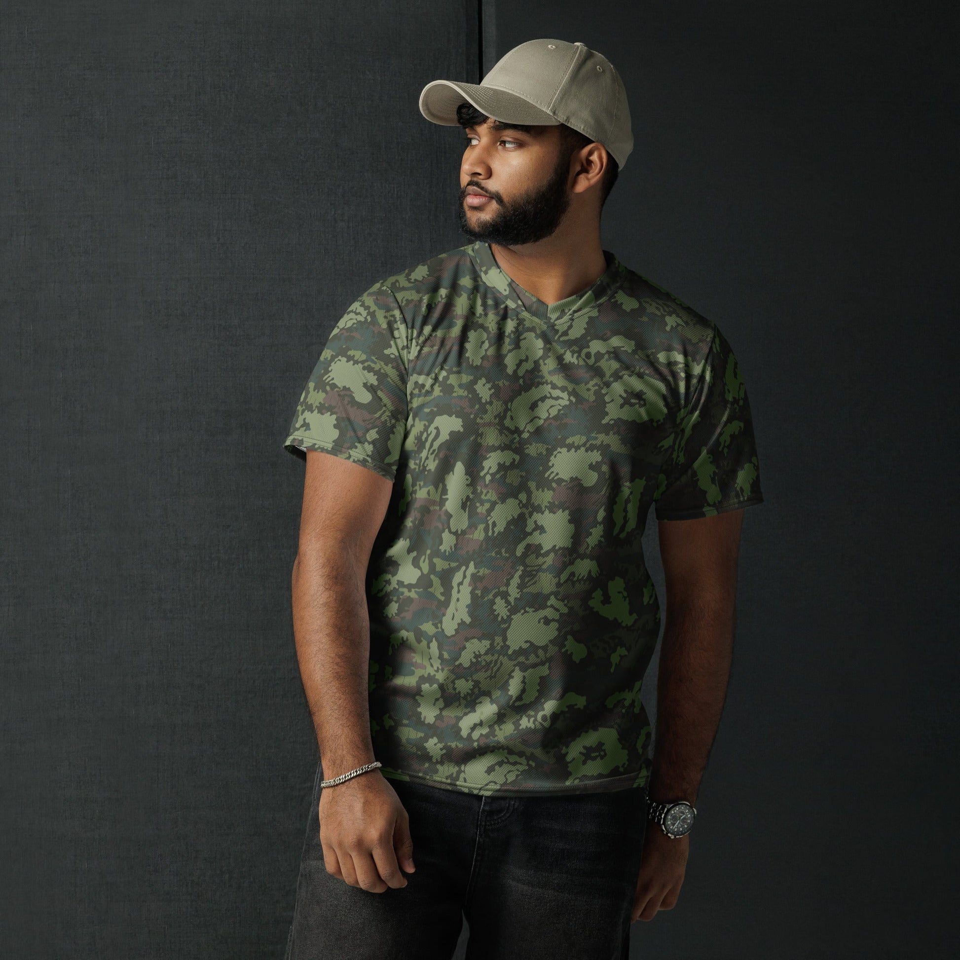 Russian KLMK Red Dawn Flora CAMO unisex sports jersey - Sports Jerseys