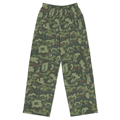 Russian KLMK Red Dawn Flora CAMO unisex wide-leg pants - 2XS - Wide-leg Pants