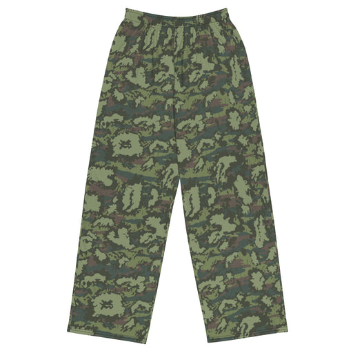 KLMK Red Dawn Woodland CAMO Unisex Wide-Leg Leisure Pants - 2XS - Pant