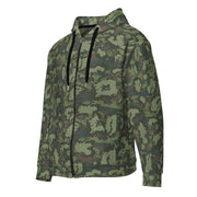 KLMK Red Dawn Woodland CAMO Unisex Zip Hoodie
