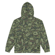 KLMK Red Dawn Woodland CAMO Unisex Zip Hoodie