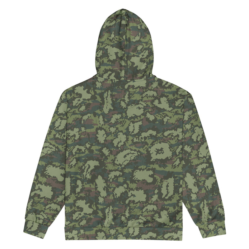 KLMK Red Dawn Woodland CAMO Unisex Zip Hoodie