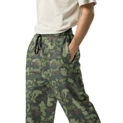 KLMK Red Dawn Woodland CAMO Unisex Wide-Leg Joggers