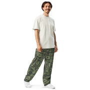 KLMK Red Dawn Woodland CAMO Unisex Wide-Leg Joggers