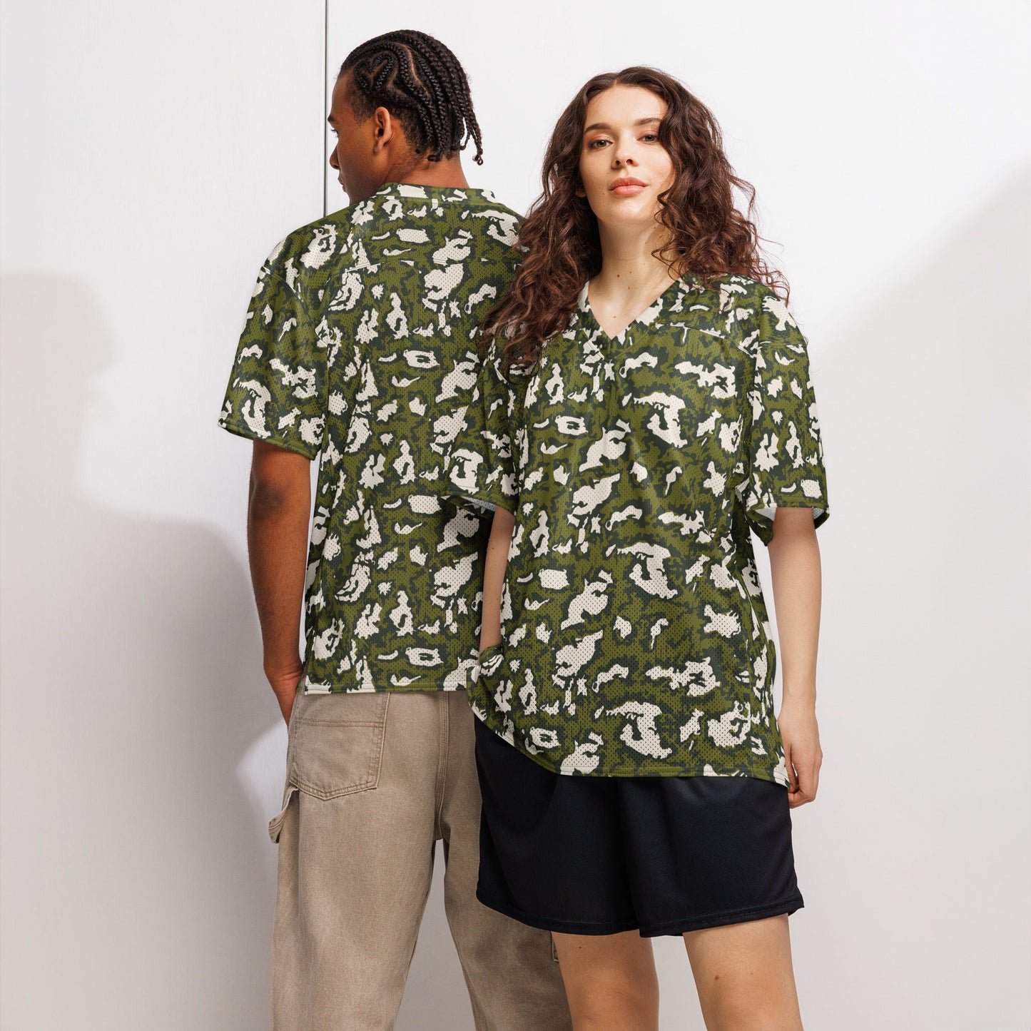 Russian KLMK Red Dawn GREEN Movie CAMO American football jersey - Football Jersey