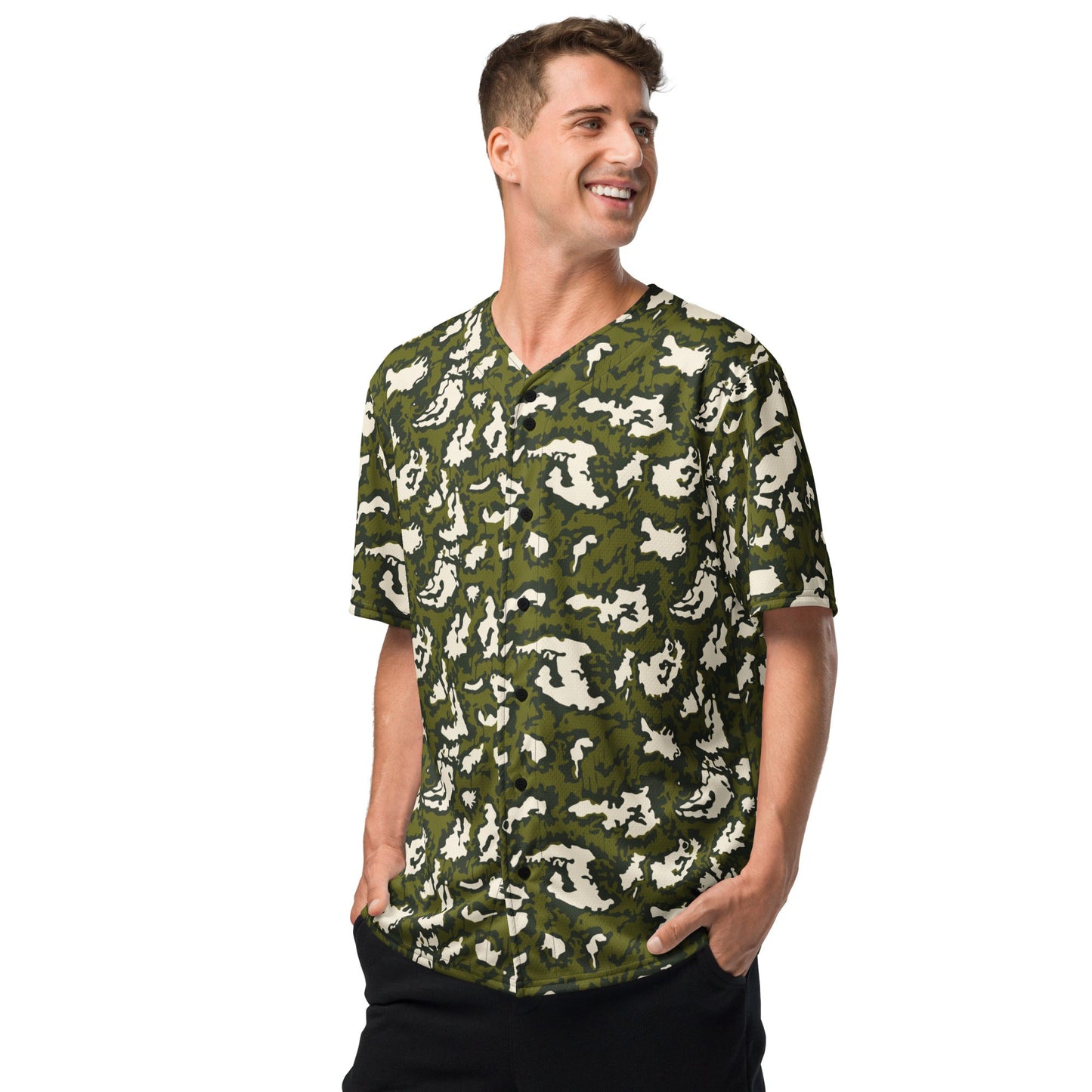 Russian KLMK Red Dawn GREEN Movie CAMO baseball jersey - Baseball Jerseys