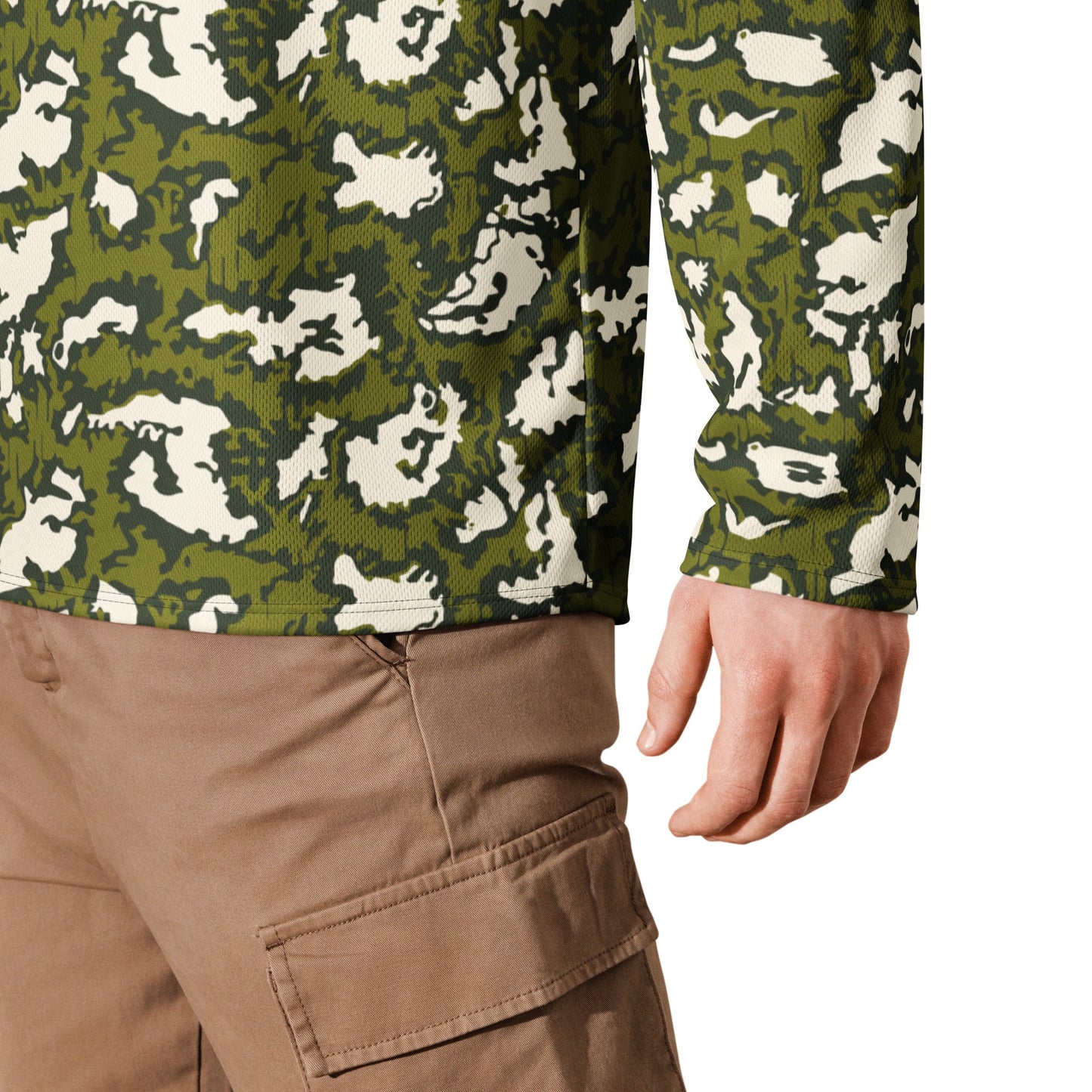 Russian KLMK Red Dawn GREEN Movie CAMO hockey fan jersey - Hockey Jerseys