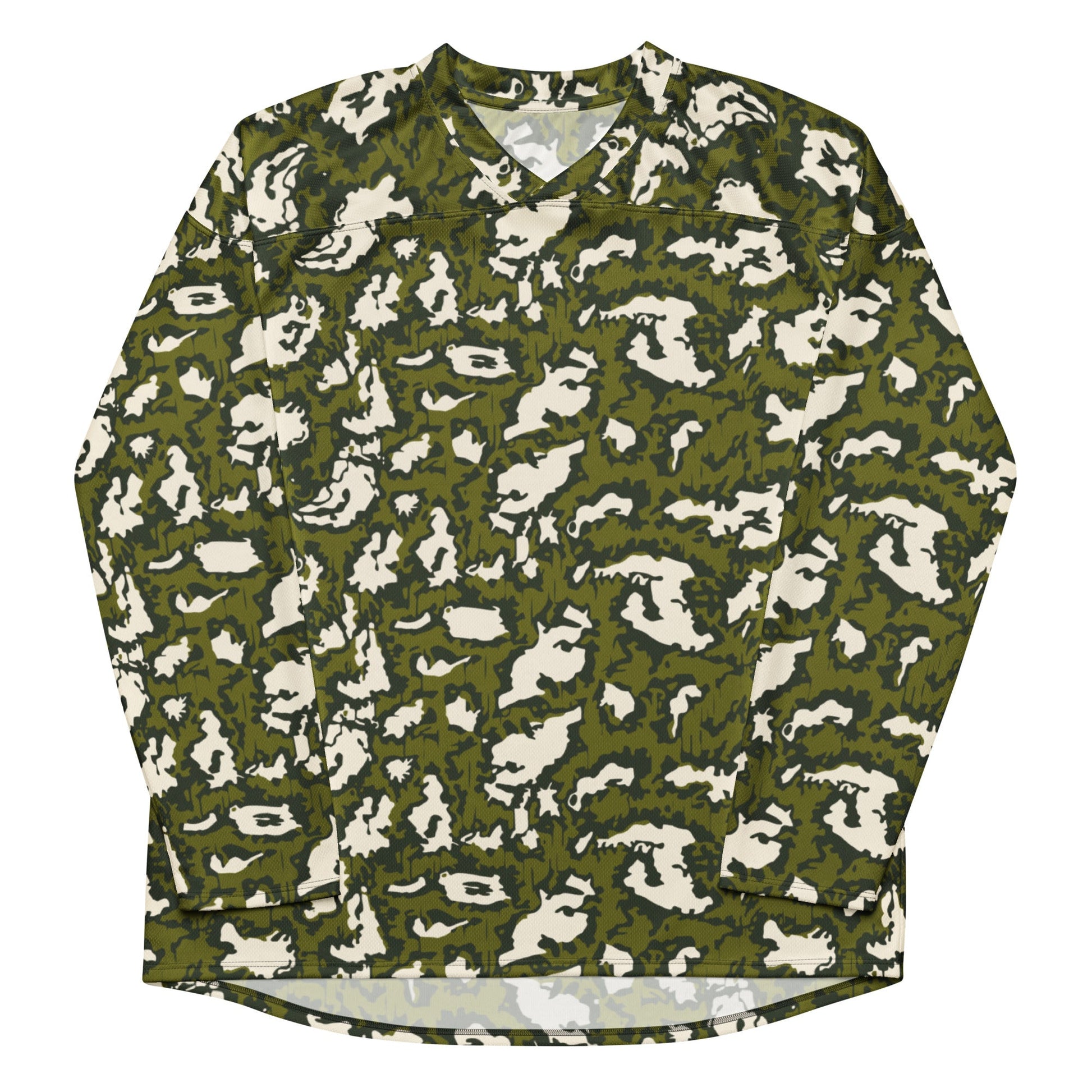 Russian KLMK Red Dawn GREEN Movie CAMO hockey fan jersey - Hockey Jerseys