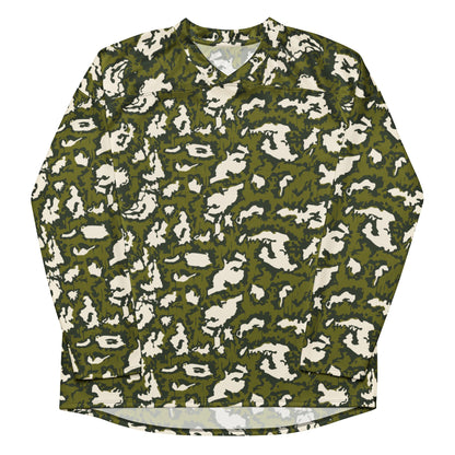 Russian KLMK Red Dawn GREEN Movie CAMO hockey fan jersey - Hockey Jerseys