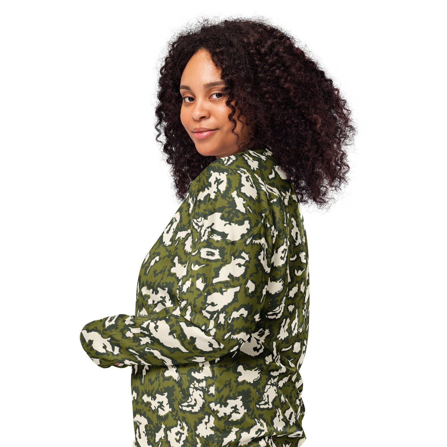 Russian KLMK Red Dawn GREEN Movie CAMO hockey fan jersey - Hockey Jerseys