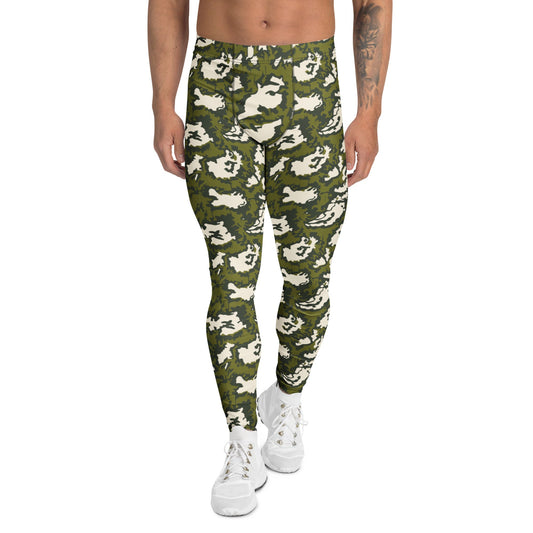 Russian KLMK Red Dawn GREEN Movie CAMO Mens Leggings - XS