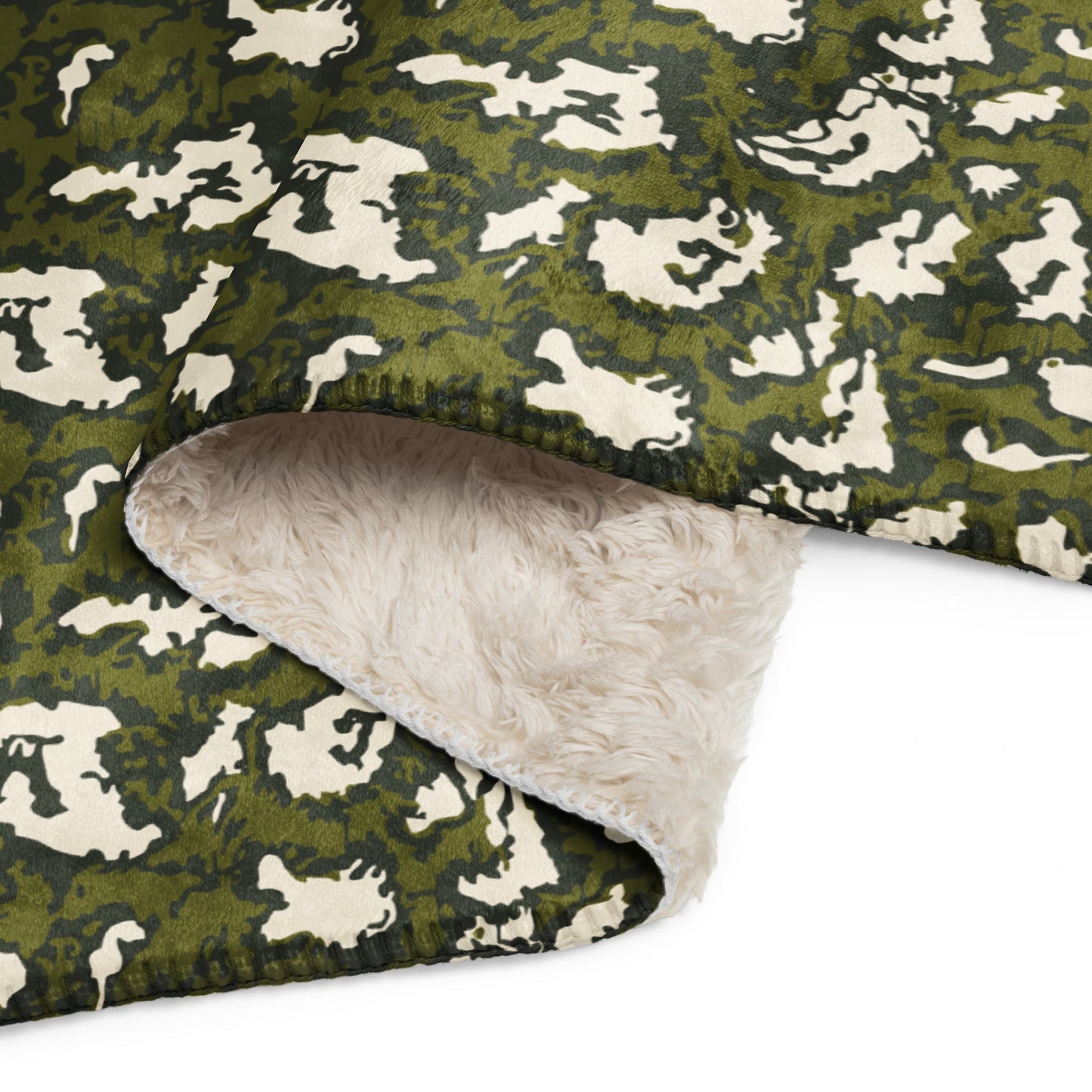 Russian KLMK Red Dawn GREEN Movie CAMO Sherpa blanket - Blankets