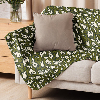 Russian KLMK Red Dawn GREEN Movie CAMO Sherpa blanket - Blankets