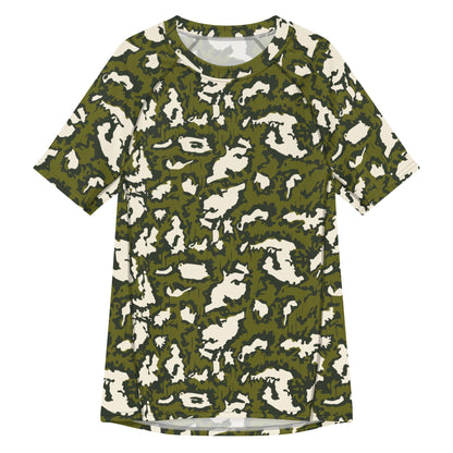 Russian KLMK Red Dawn GREEN Movie CAMO short-sleeve mens rash guard - 2XS