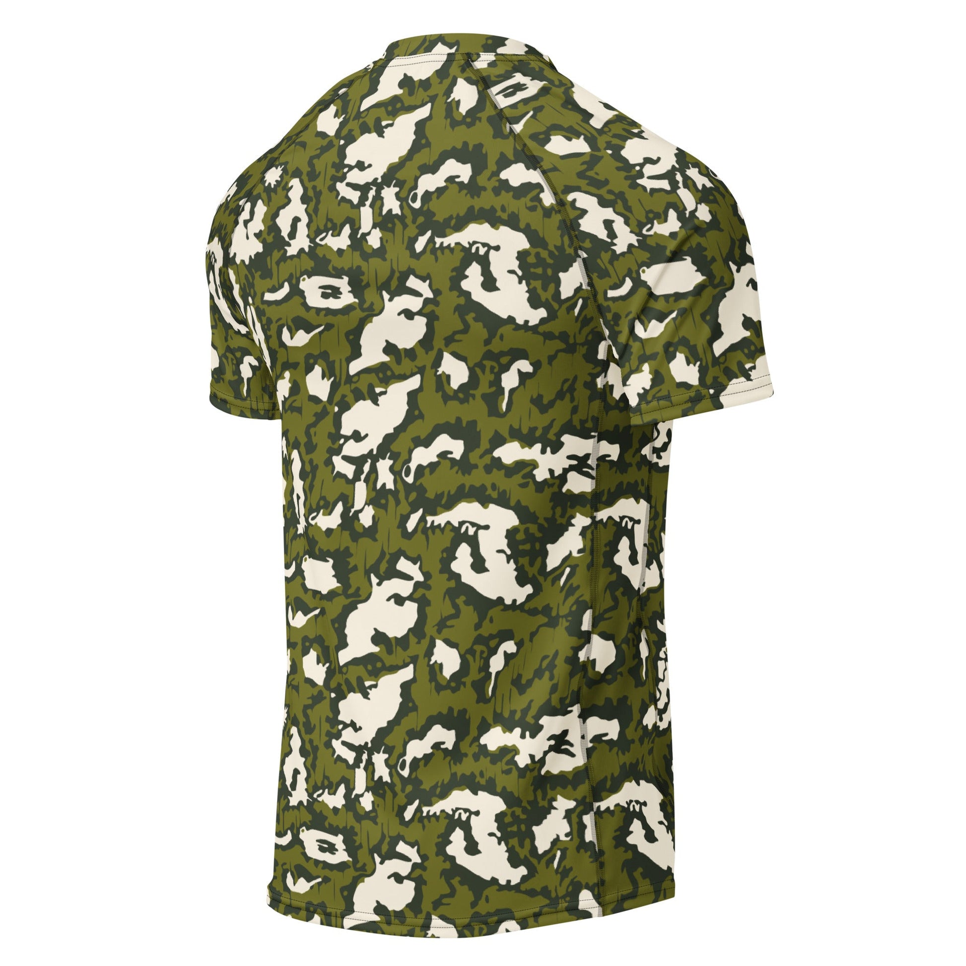 Russian KLMK Red Dawn GREEN Movie CAMO short-sleeve mens rash guard