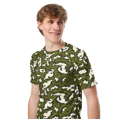 Russian KLMK Red Dawn GREEN Movie CAMO short-sleeve mens rash guard