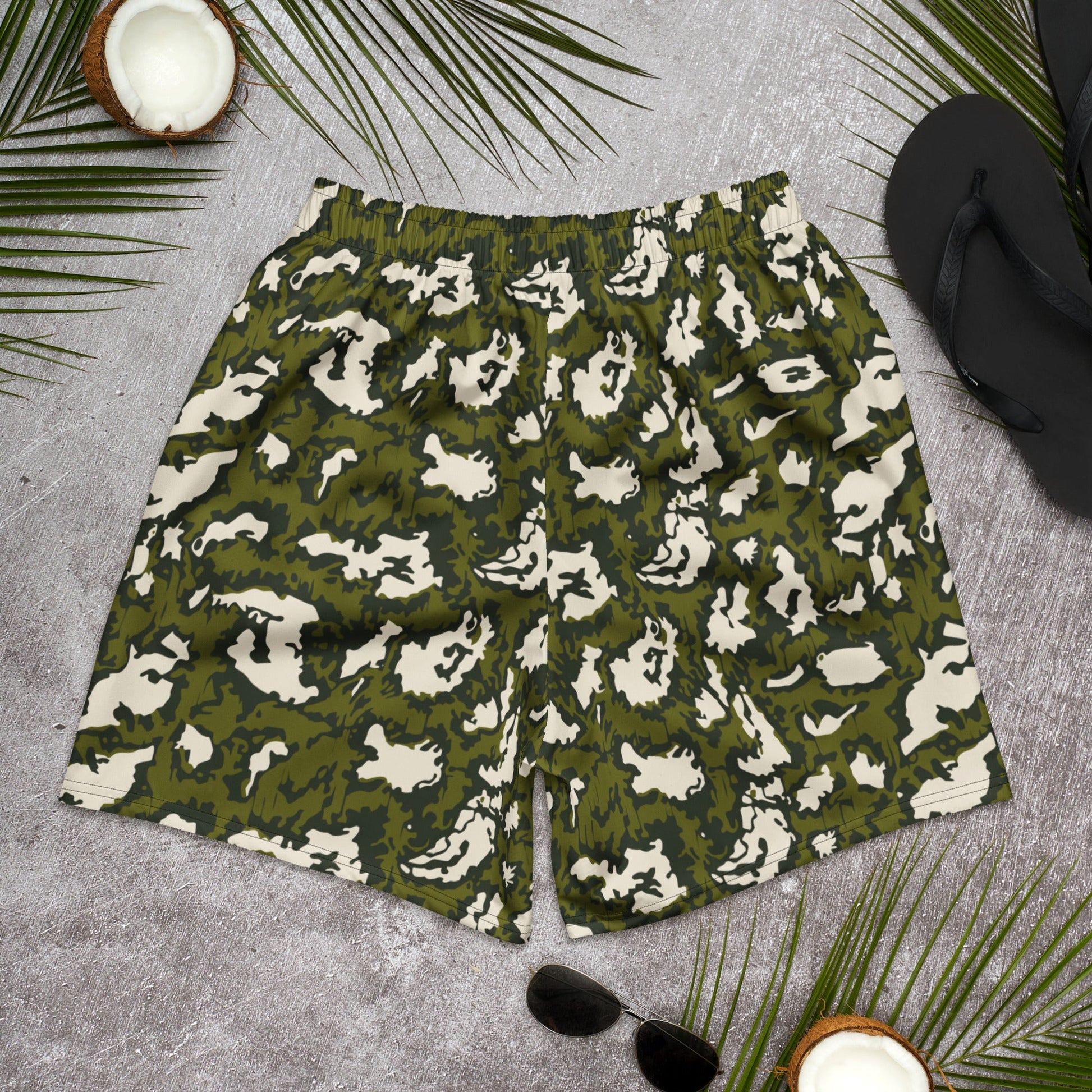 Russian KLMK Red Dawn GREEN Movie CAMO Unisex Athletic Long Shorts