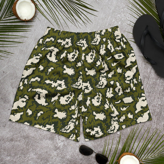 Russian KLMK Red Dawn GREEN Movie CAMO Unisex Athletic Long Shorts