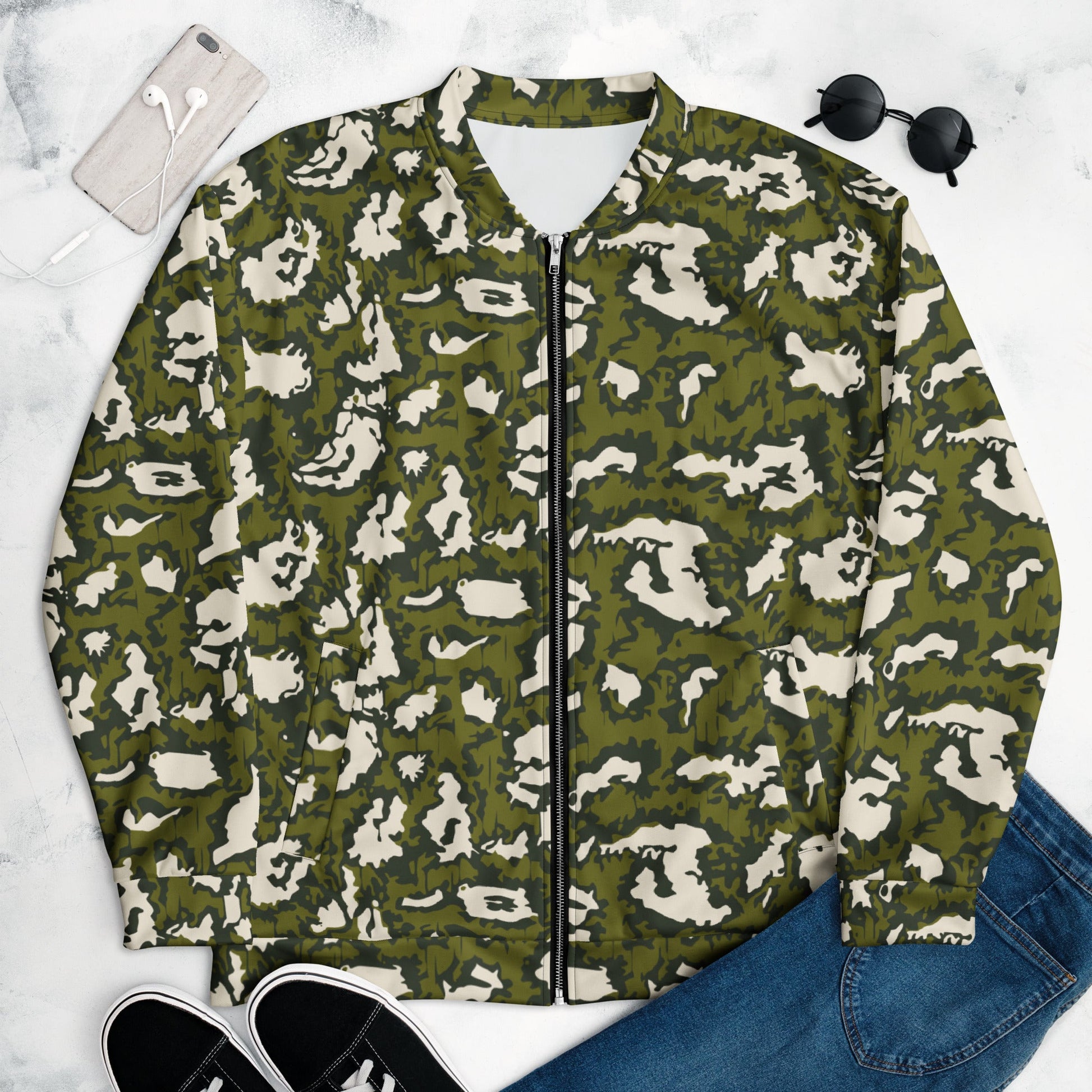 Russian KLMK Red Dawn GREEN Movie CAMO Unisex Bomber Jacket