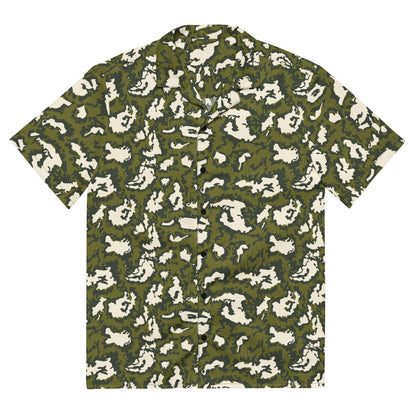 Russian KLMK Red Dawn GREEN Movie CAMO Unisex Short-Sleeve Button Shirt - 2XS