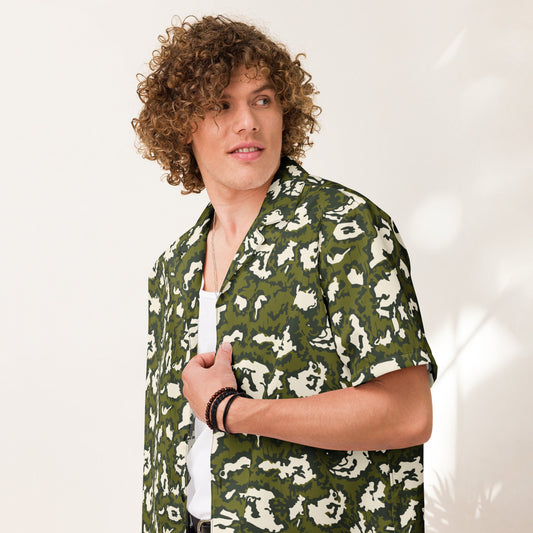 Russian KLMK Red Dawn GREEN Movie CAMO Unisex button shirt - Button Shirts