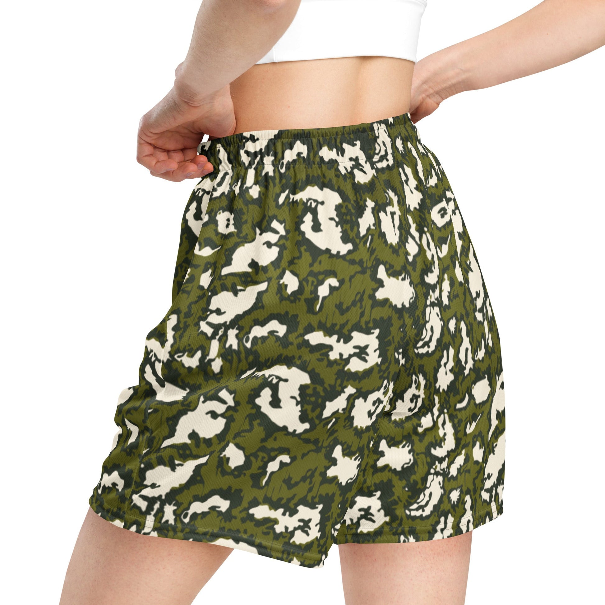 Russian KLMK Red Dawn GREEN Movie CAMO Unisex mesh shorts - Mesh Shorts