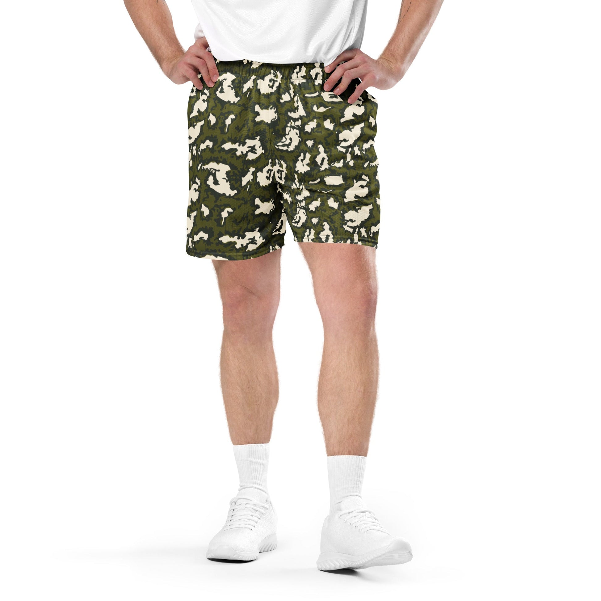 Russian KLMK Red Dawn GREEN Movie CAMO Unisex mesh shorts - Mesh Shorts