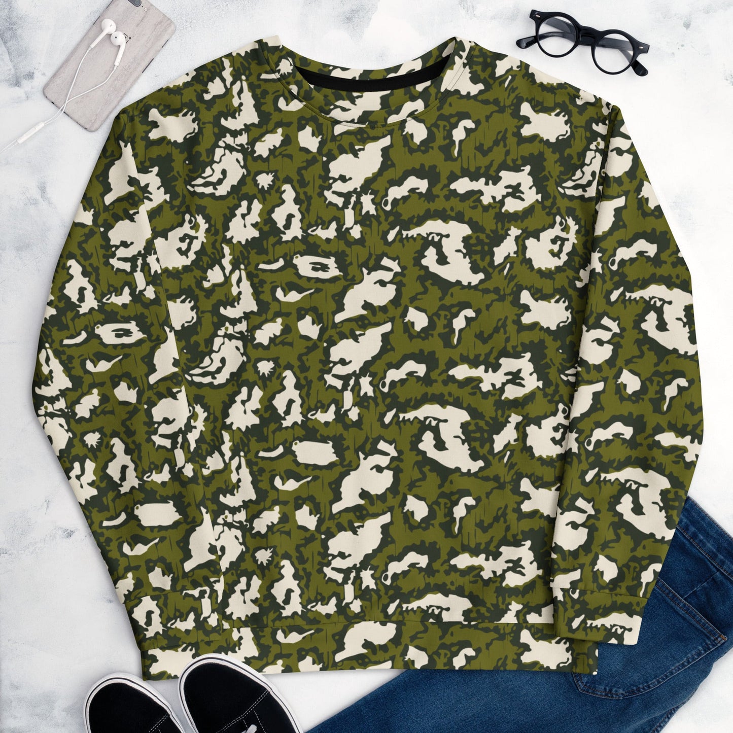 Russian KLMK Red Dawn GREEN Movie CAMO Unisex Sweatshirt - Sweatshirts