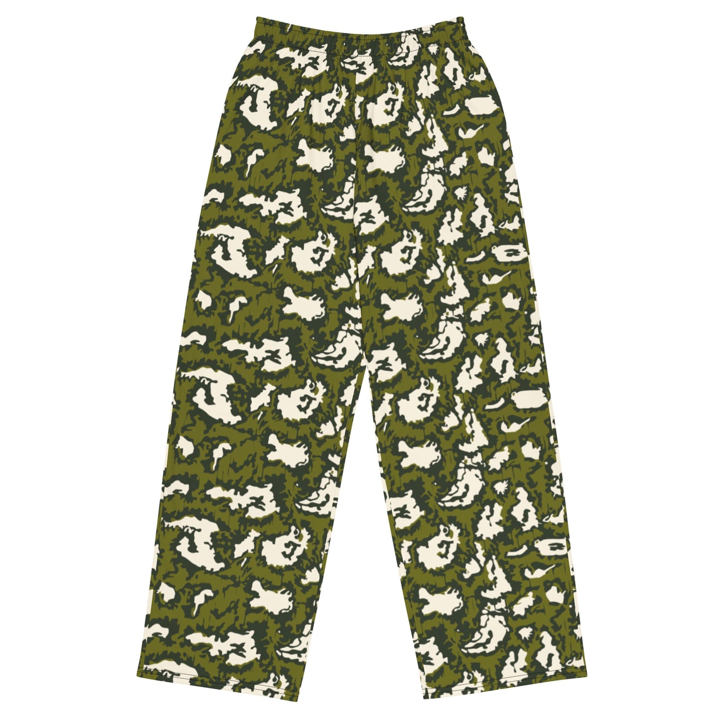 Russian KLMK Red Dawn GREEN Movie CAMO unisex wide-leg pants - 2XS - Wide-leg Pants