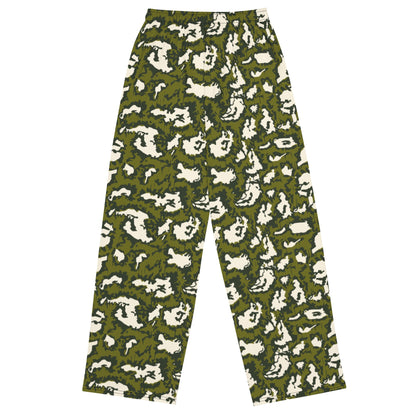 Russian KLMK Red Dawn GREEN Movie CAMO unisex wide-leg pants - Wide-leg Pants
