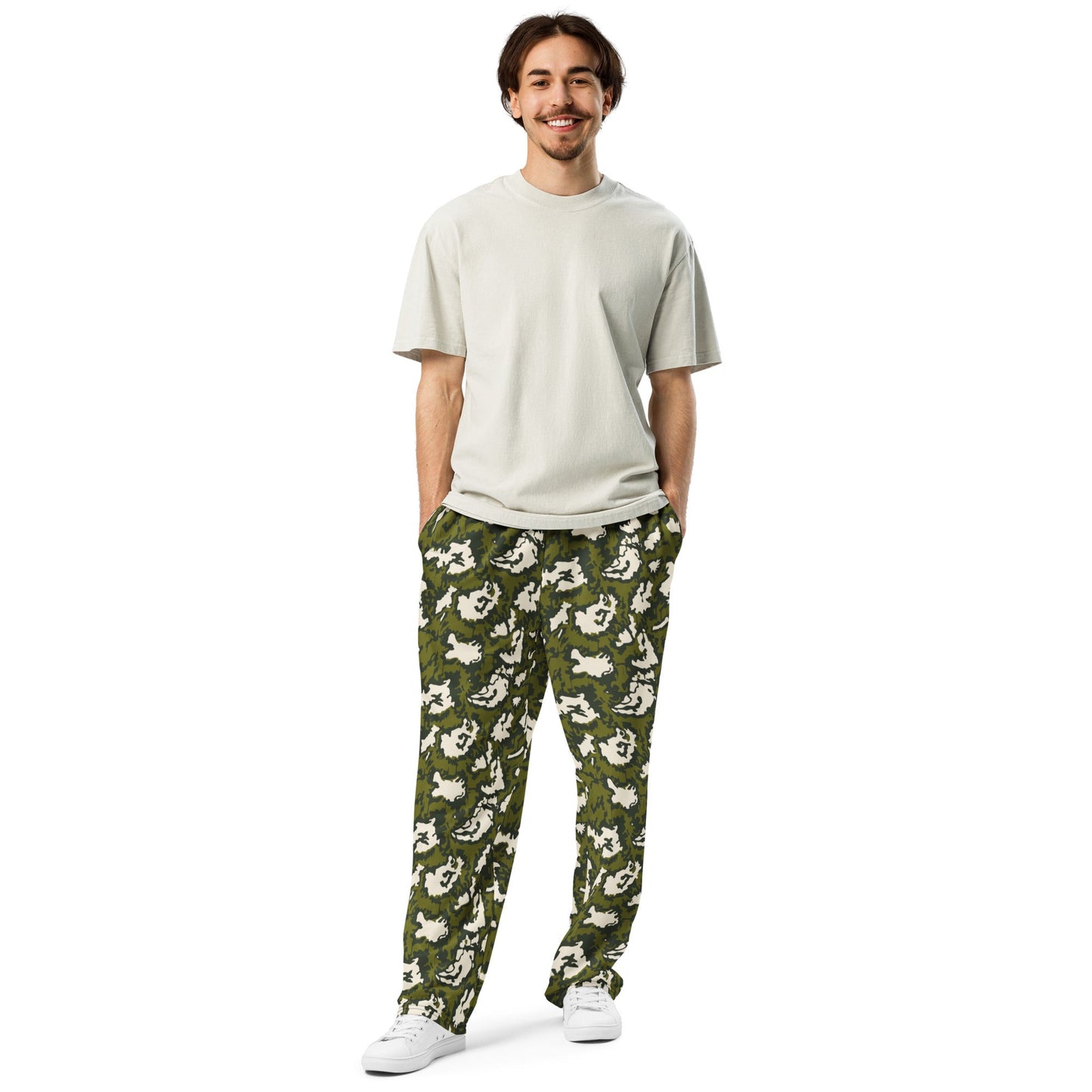 Russian KLMK Red Dawn GREEN Movie CAMO Wide-leg joggers - Joggers
