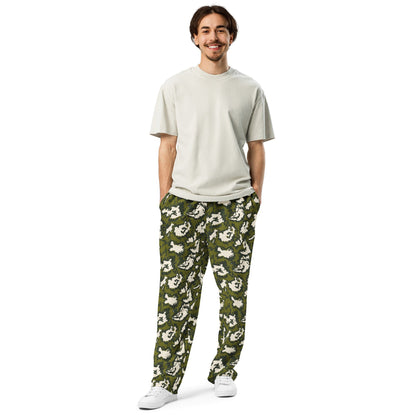 Russian KLMK Red Dawn GREEN Movie CAMO Wide-leg joggers - Joggers